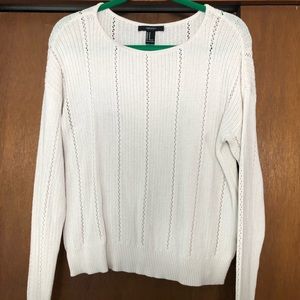 Forever 21 ivory pullover sweater